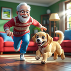 Dog vs Grandpa: Prankster