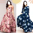 Floral Long Frock Suits