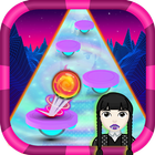 Wednesday Addams tiles piano